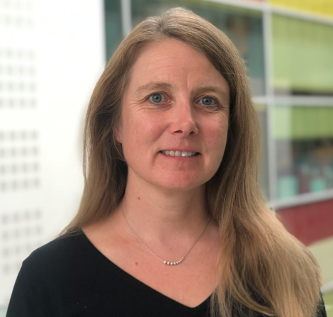 A woman with long hair