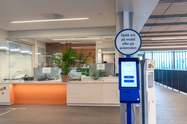 Et rom med en automat