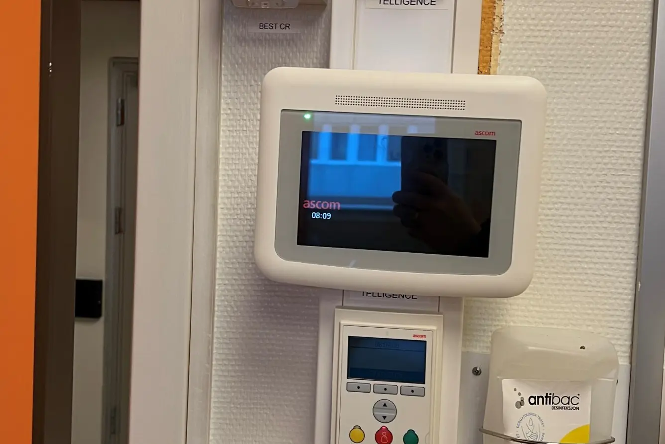 En maskin med skjerm