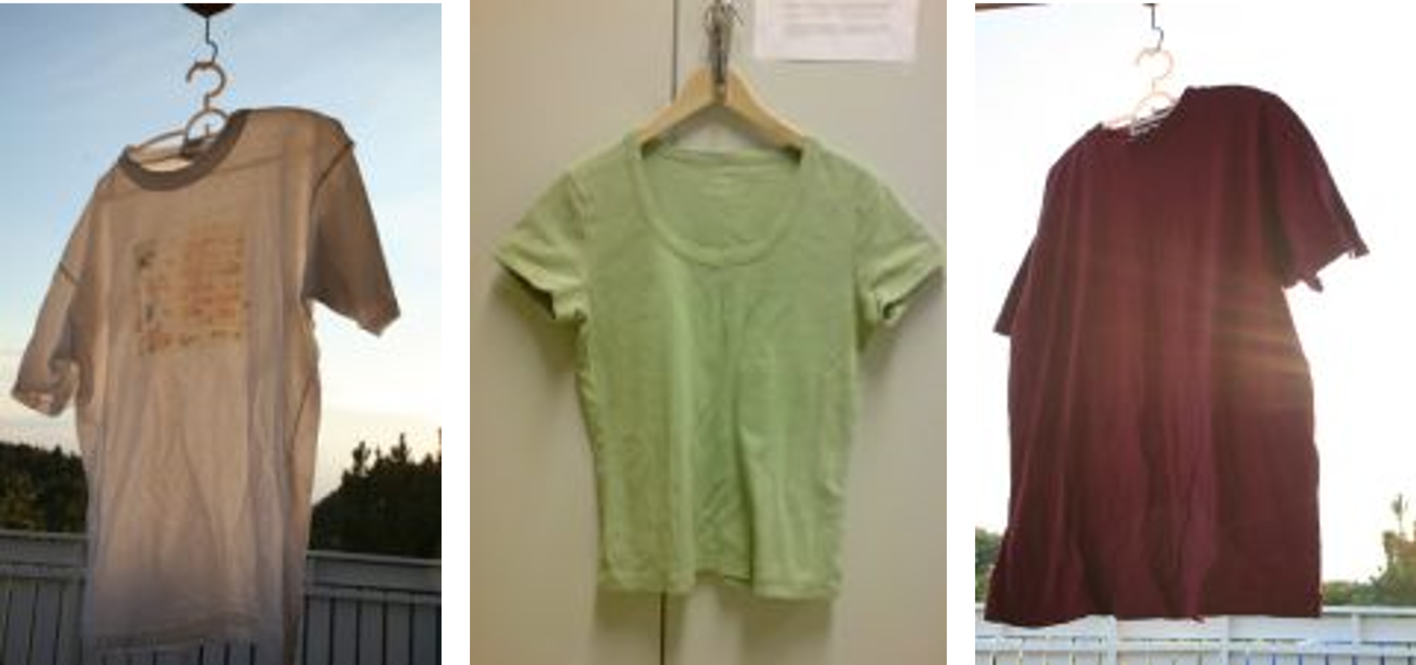 A collage of T-shirts