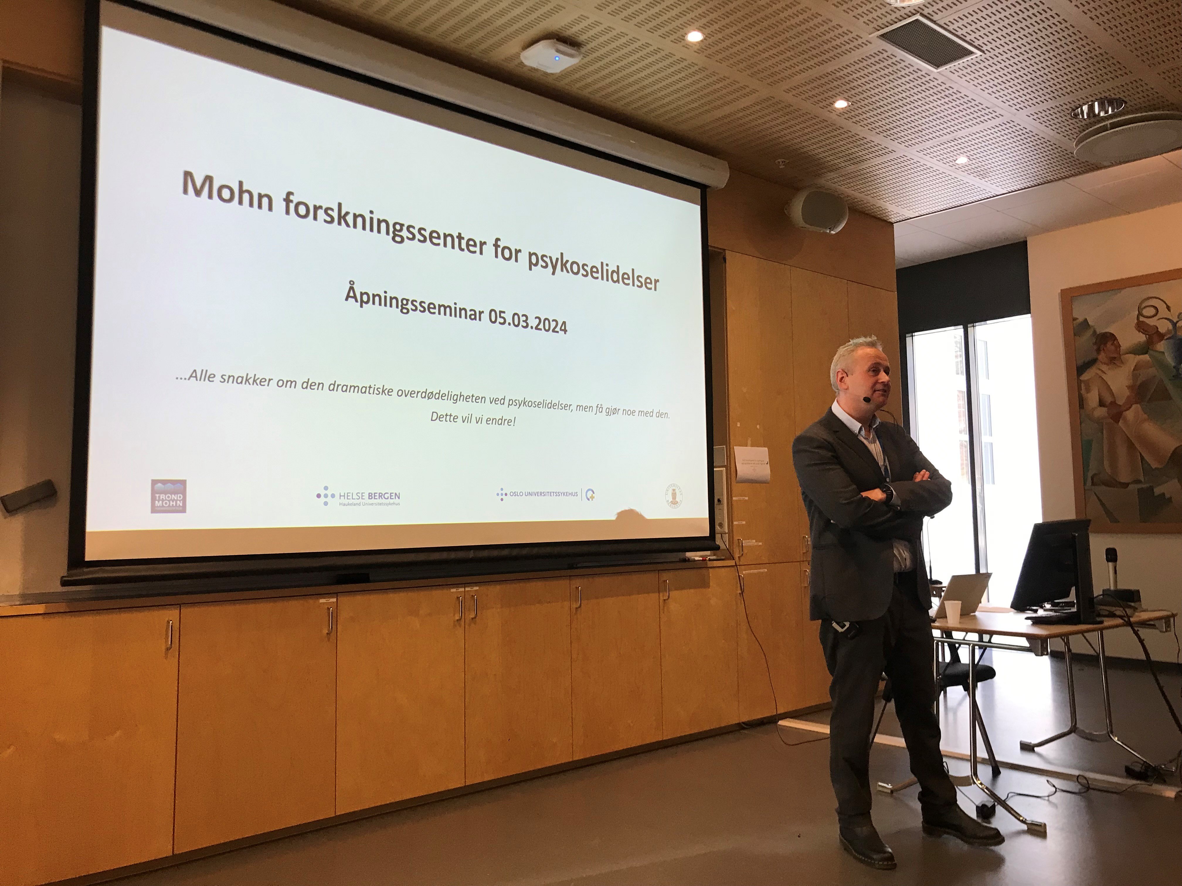 A person giving a presentation