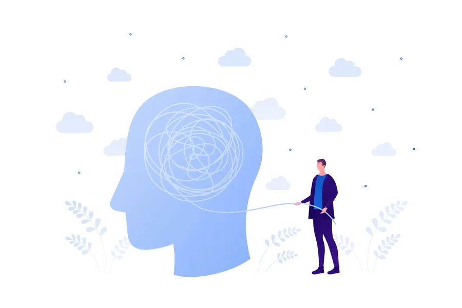 Illustrasjon av en hjerne