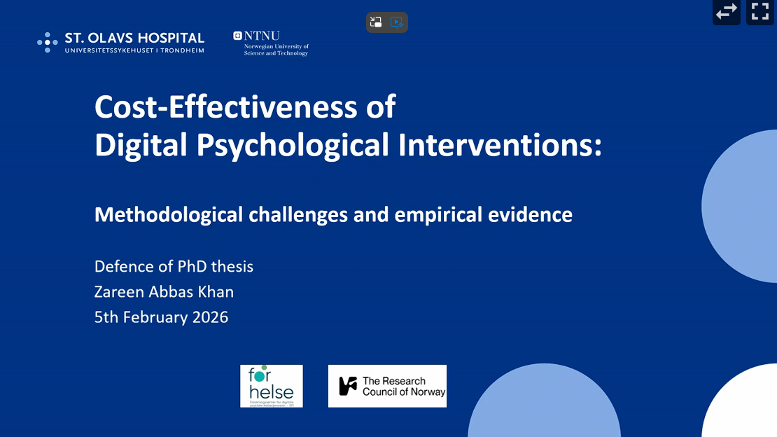 Cost-effectiveness, PhD defence