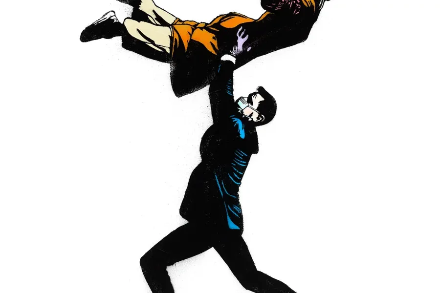 En mann og en kvinne som danser