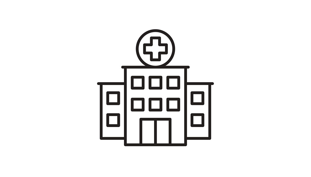 Strektegning sykehusbygg