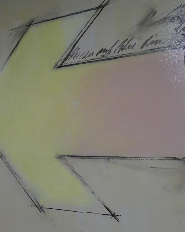 En tavle med skrift på