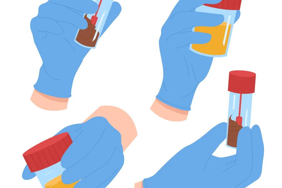 illustrasjon prøveglass