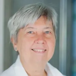 A person with gray hair