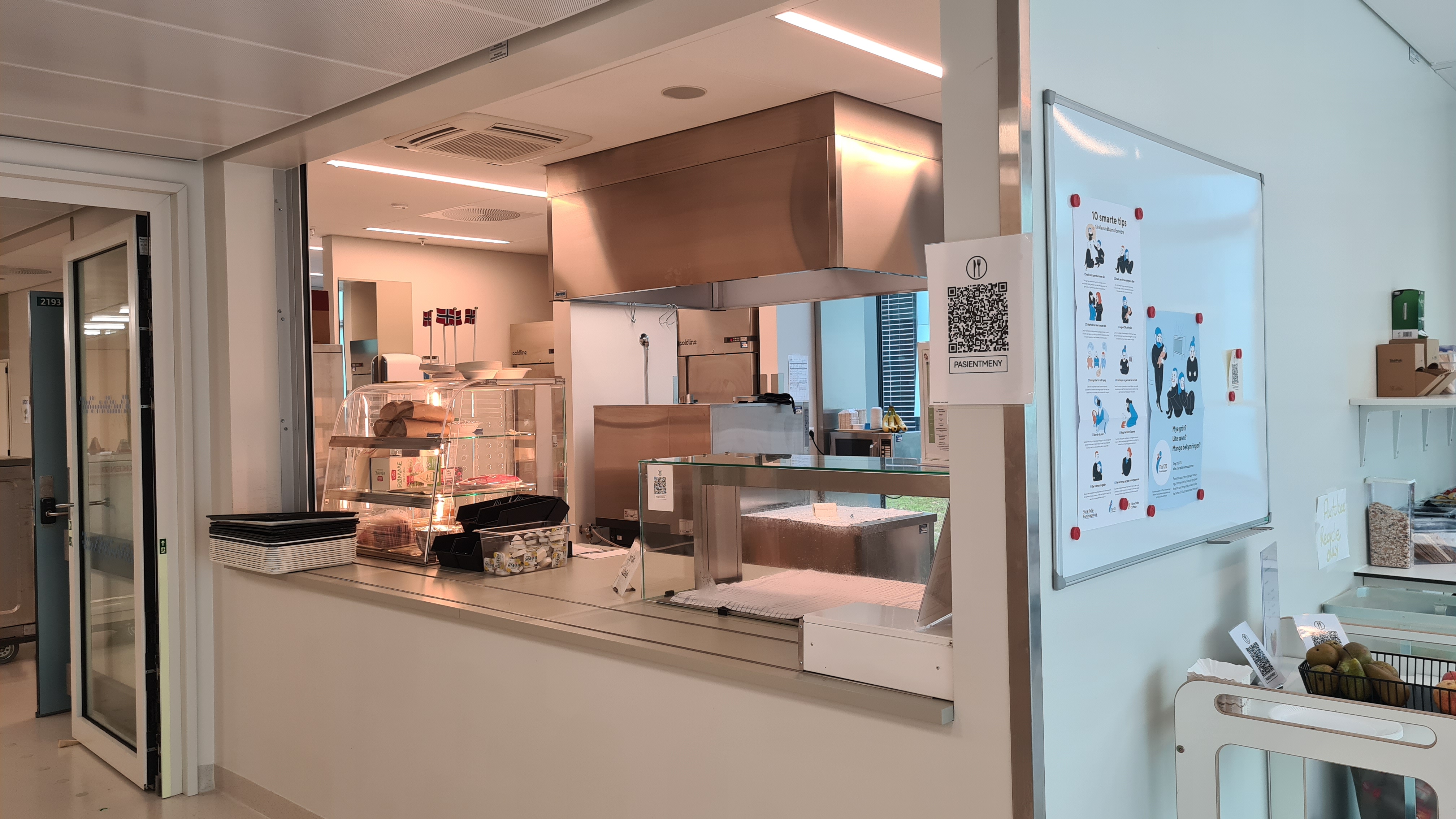 En matbuffet på sykehuset