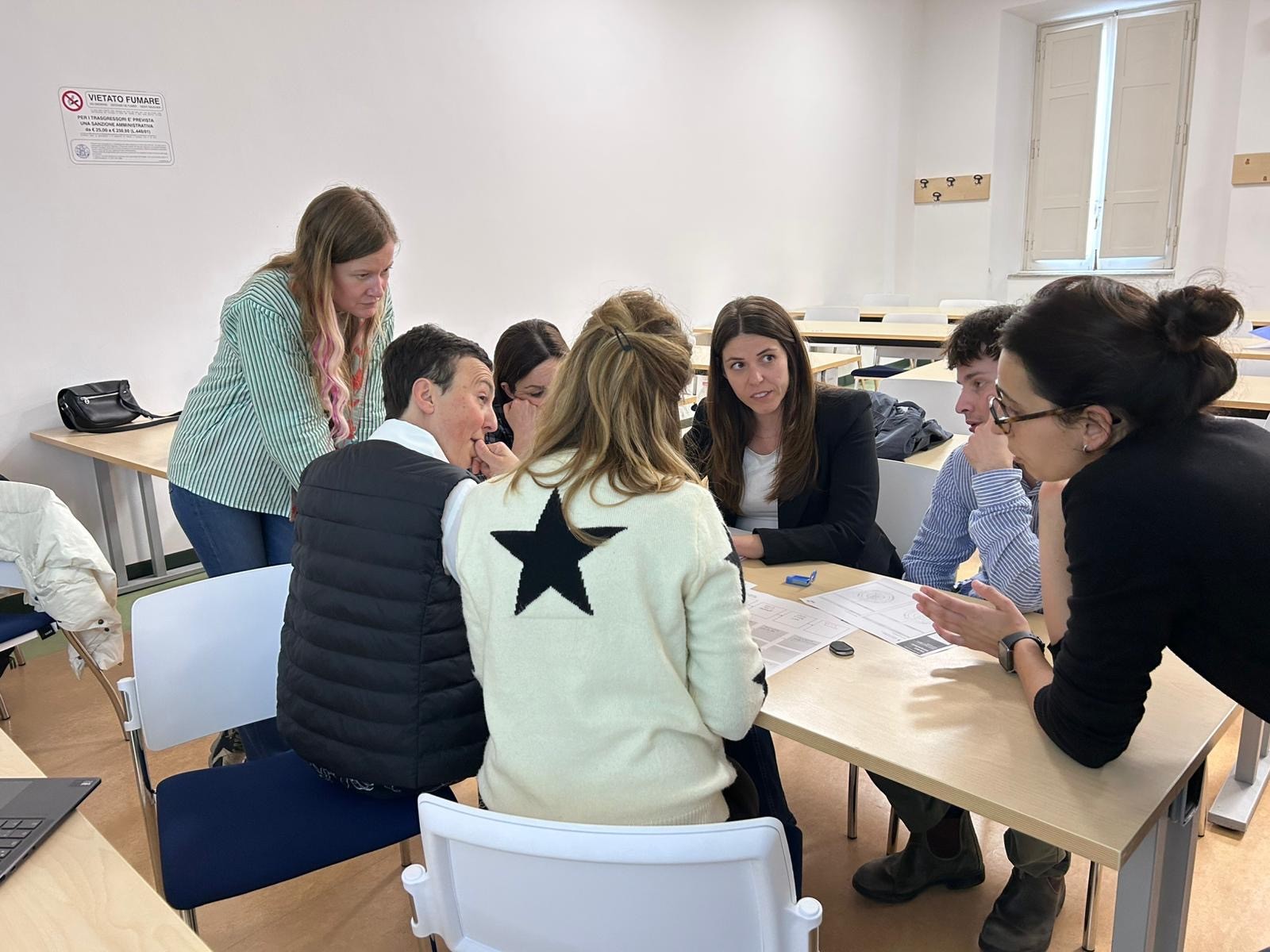 Researcher Linn N. Støme ( at left) is visiting Cattolica university in Rome