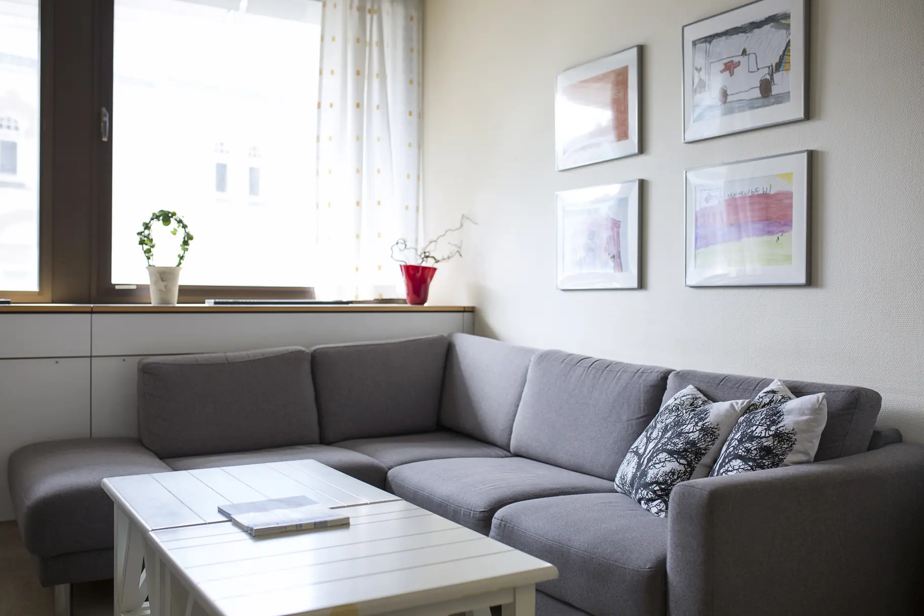 Pårørenderom på Intensiv med sofakrok