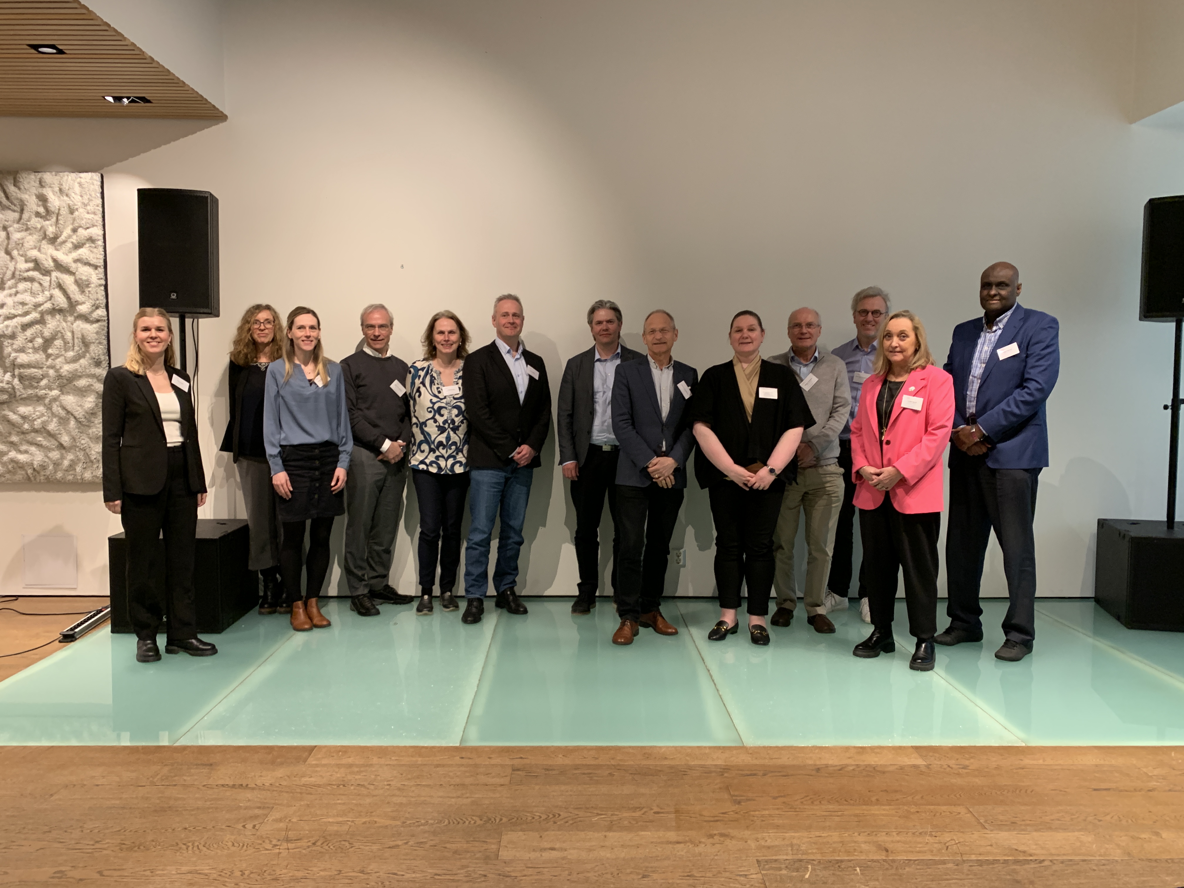 A group of people posing for a photo