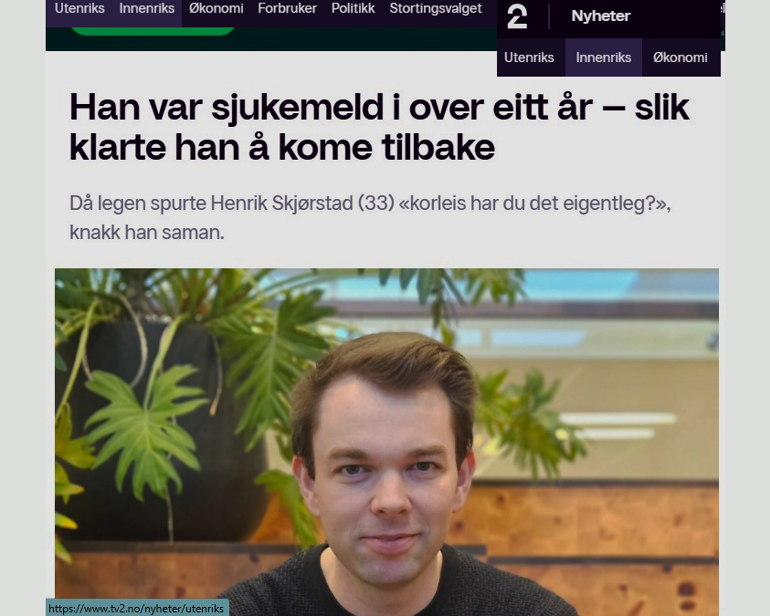 En person med svart skjorte