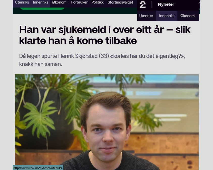 En person med svart skjorte