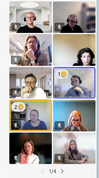 En collage av mennesker