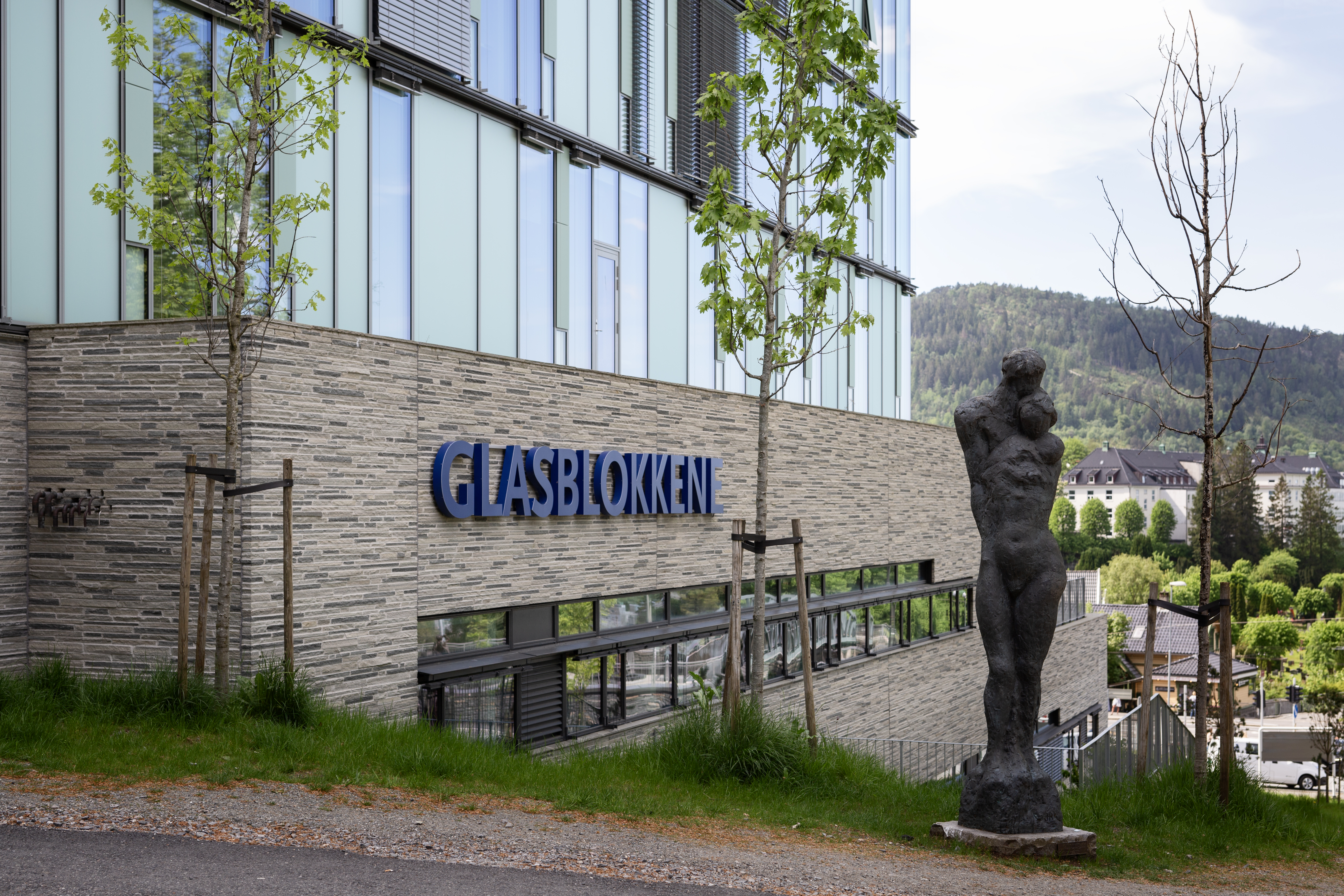 Bilde av fasaden til Glasblokkene