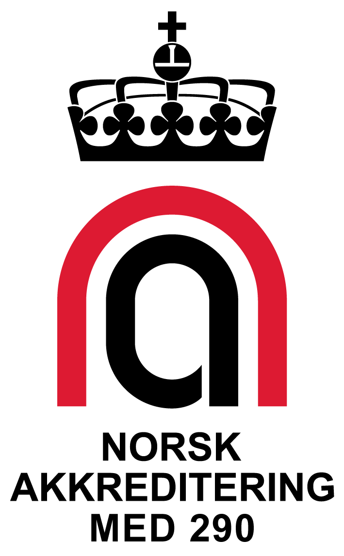 Logo Norsk akkreditering MED 290