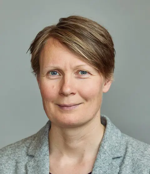 A person with short hair