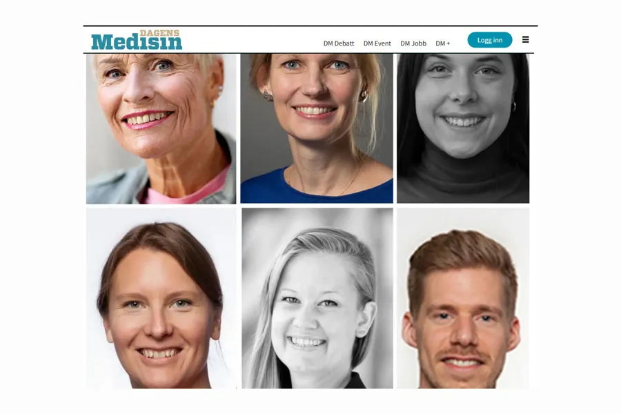 En collage av en manns ansikt