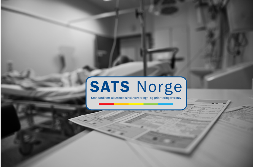 Et skilt på et bord