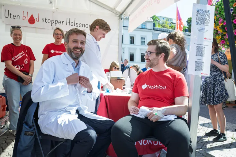 Forberedelse til blodtappimg