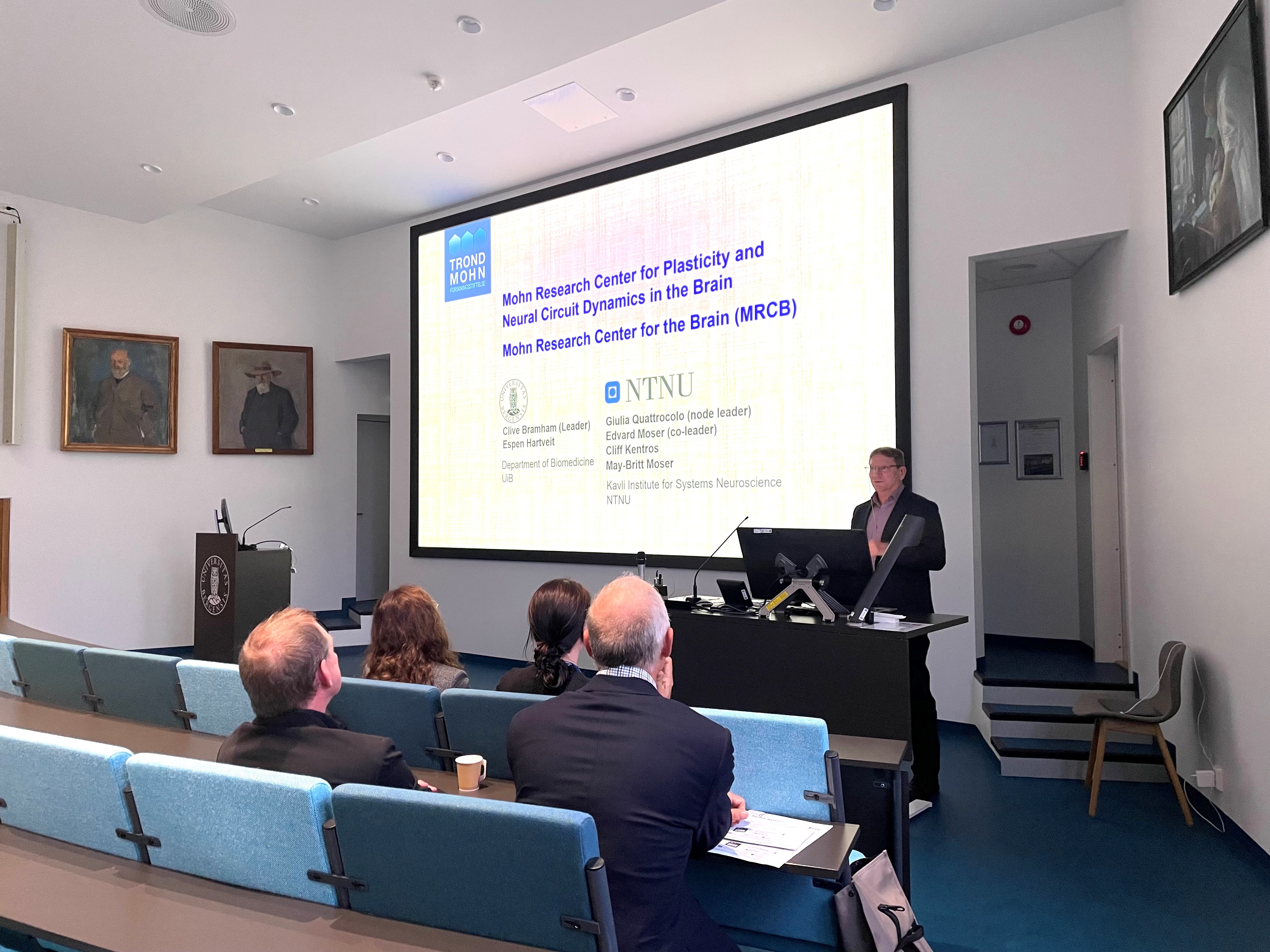 A person giving a presentation