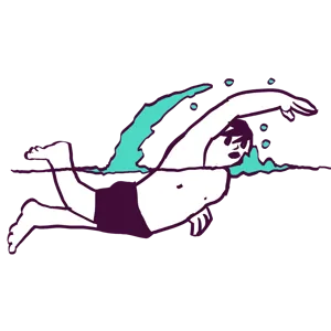 En tegneserie av en person