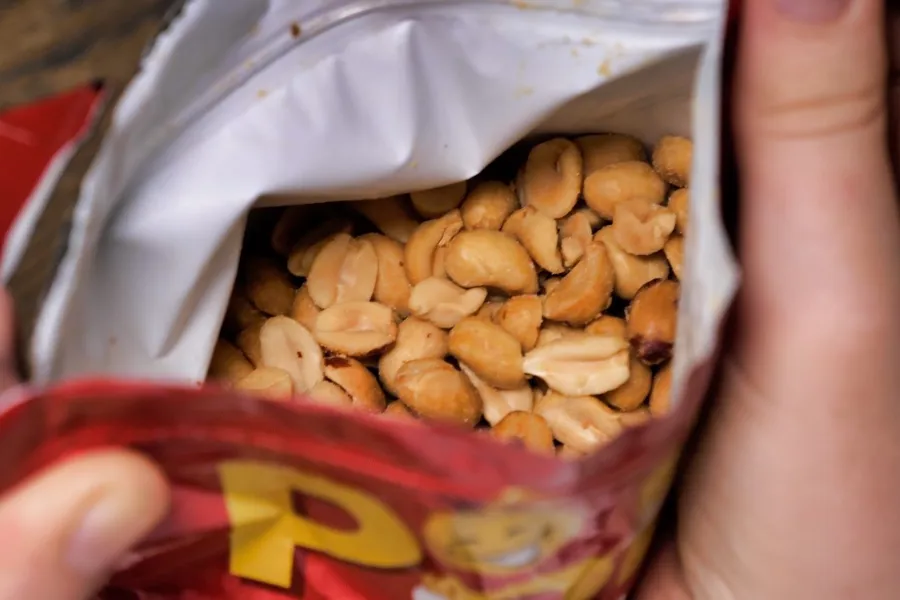 En pose peanøtter