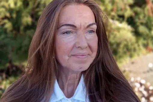 A person with long hair