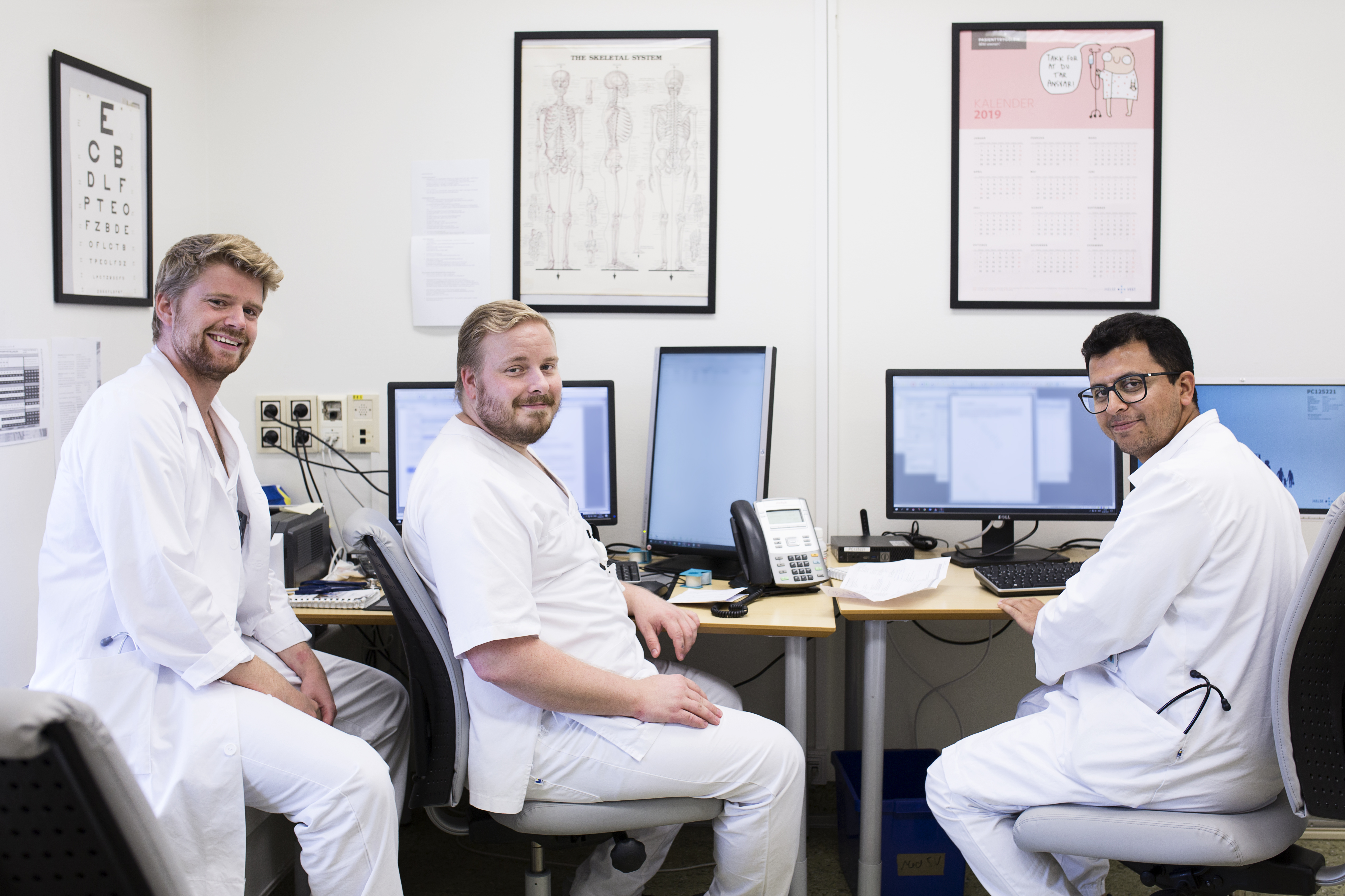 Leger samlet til pre-visitt