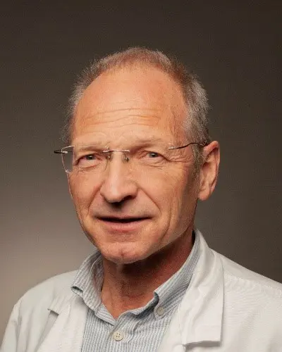 A man wearing glasses