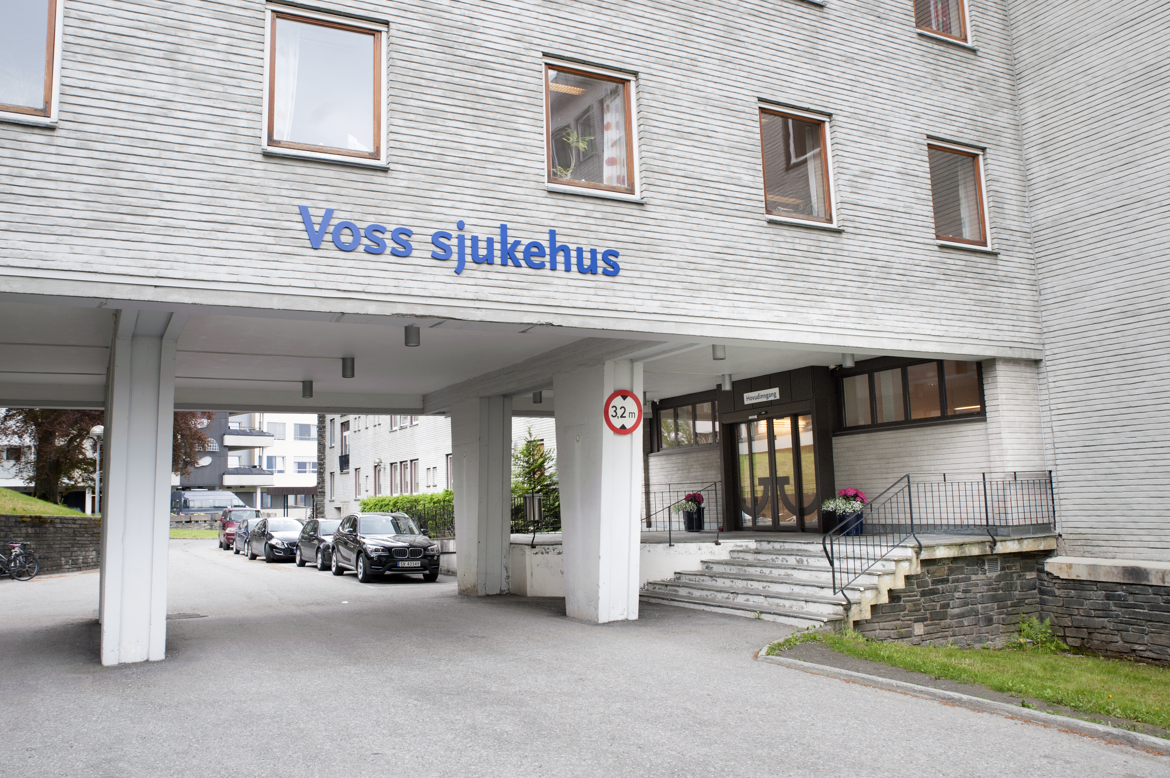 Inngangsparti til Voss sjukehus