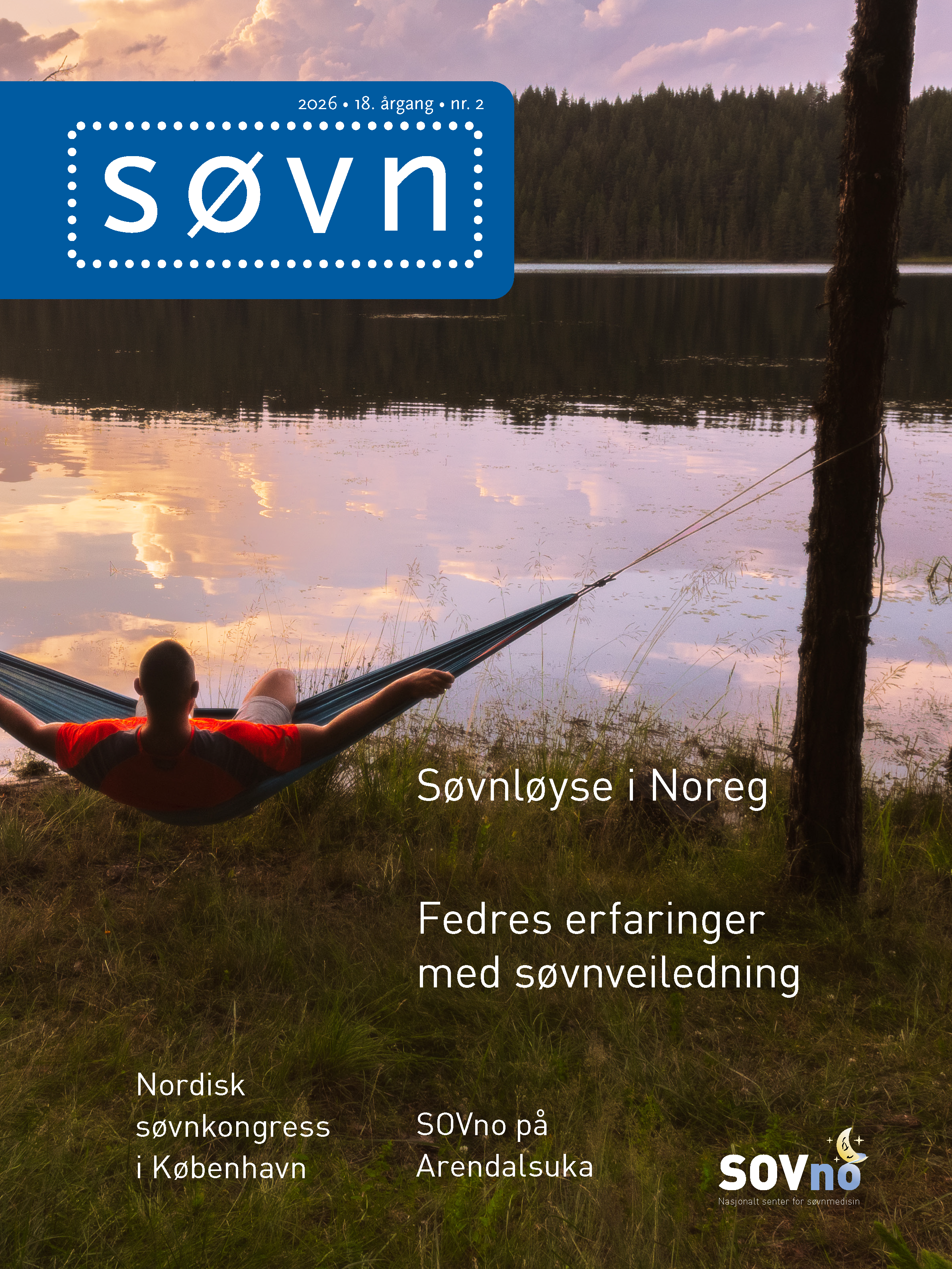 Mann i hengekøye