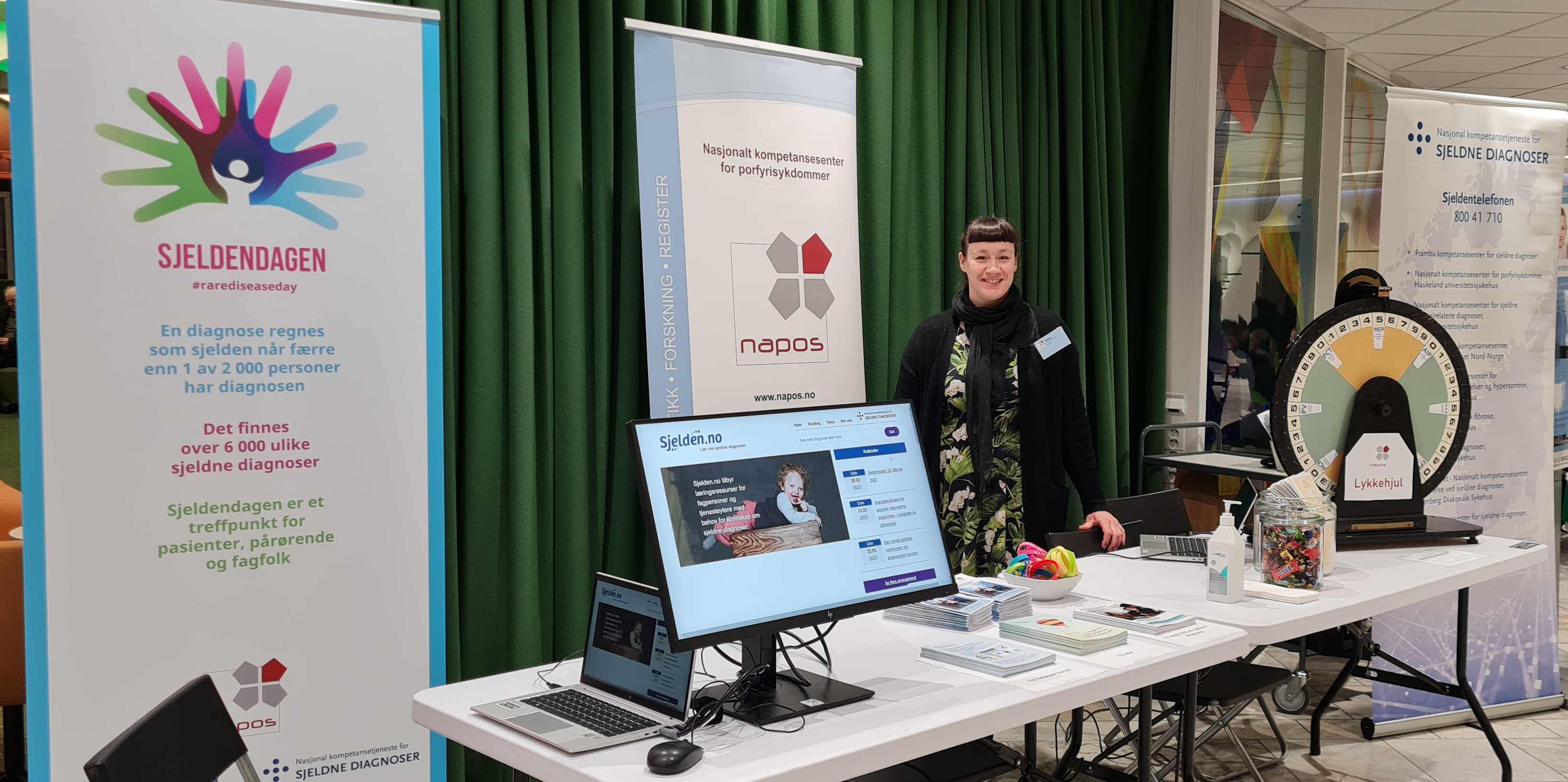 Person på stand