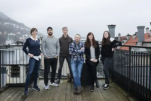 avdeling for rusmedisin sitt Drop out team saman med prosjektleiar og teamleiar