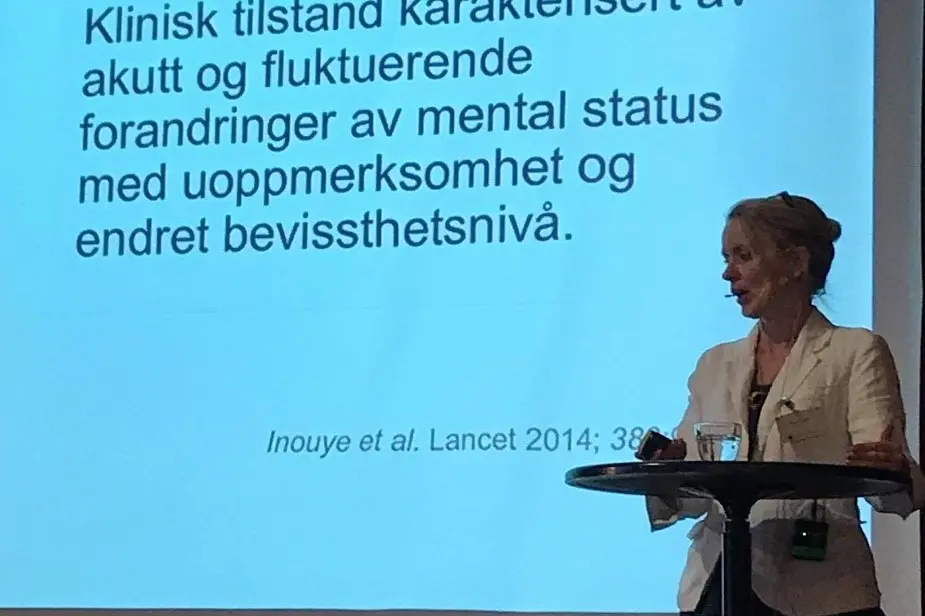 Foto fra innlegg fra sykepleierkongressen