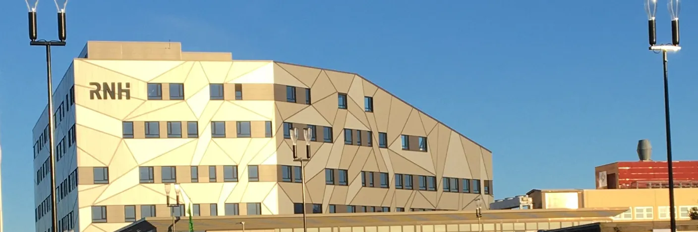 Eksteriør Region Nordhordland helsehus. Foto