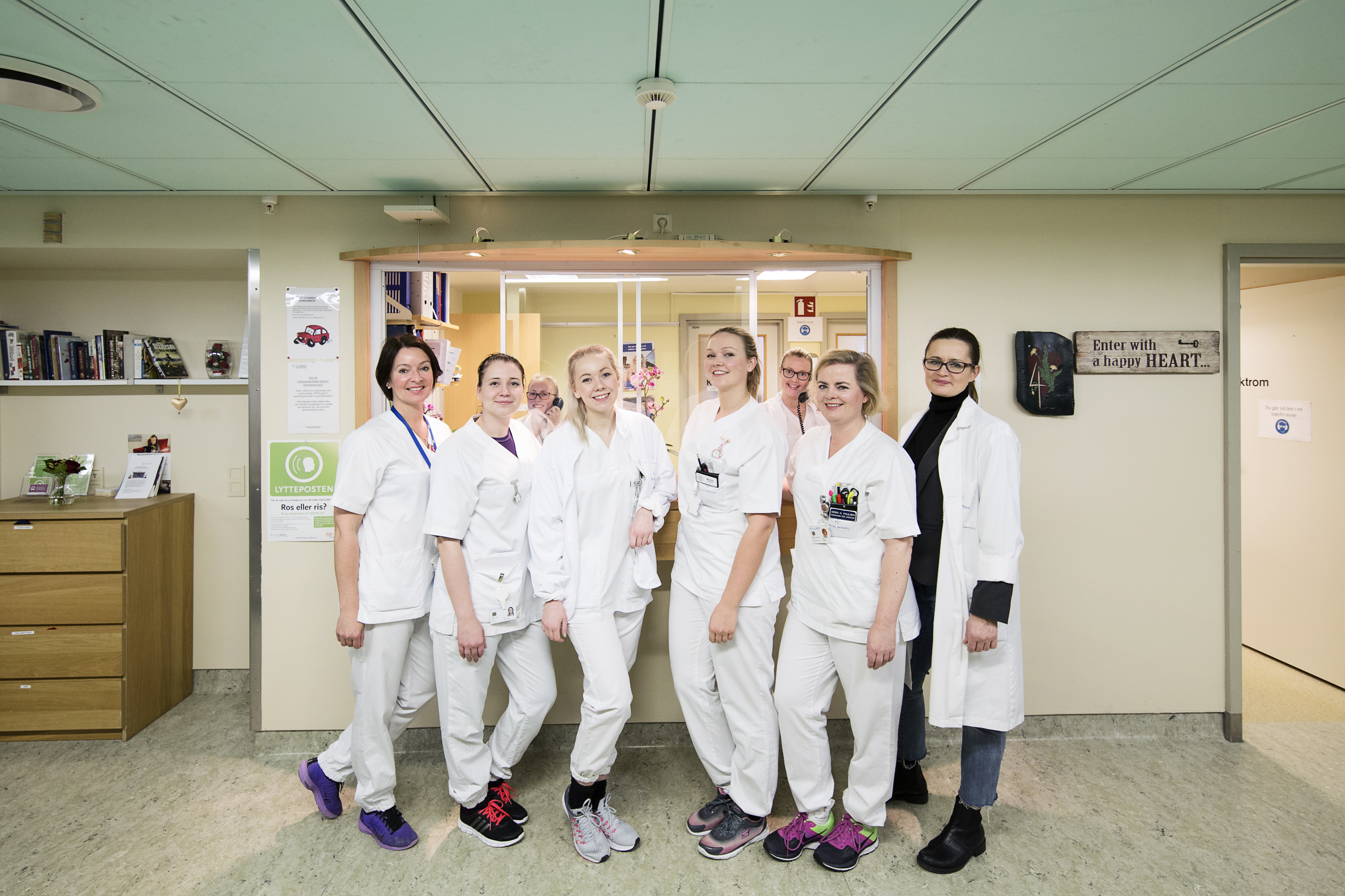 ansatte på hjerteavdelingen:foto