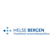 Logo Helse Bergen Haukeland universitetssjukehus. Grafikk