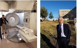 En person som står ved siden av en maskin