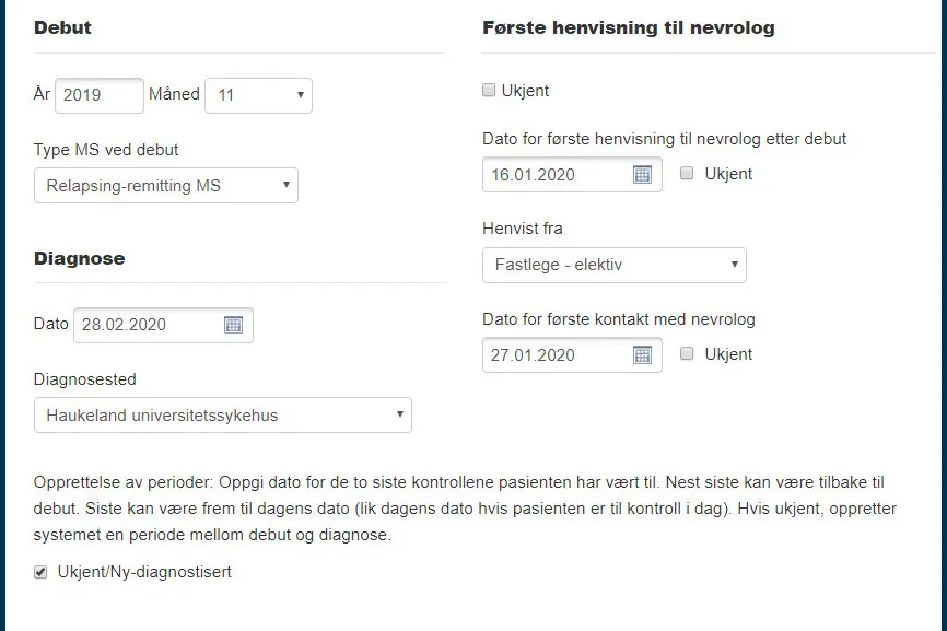 Viser skjermbilde fra inklusjon