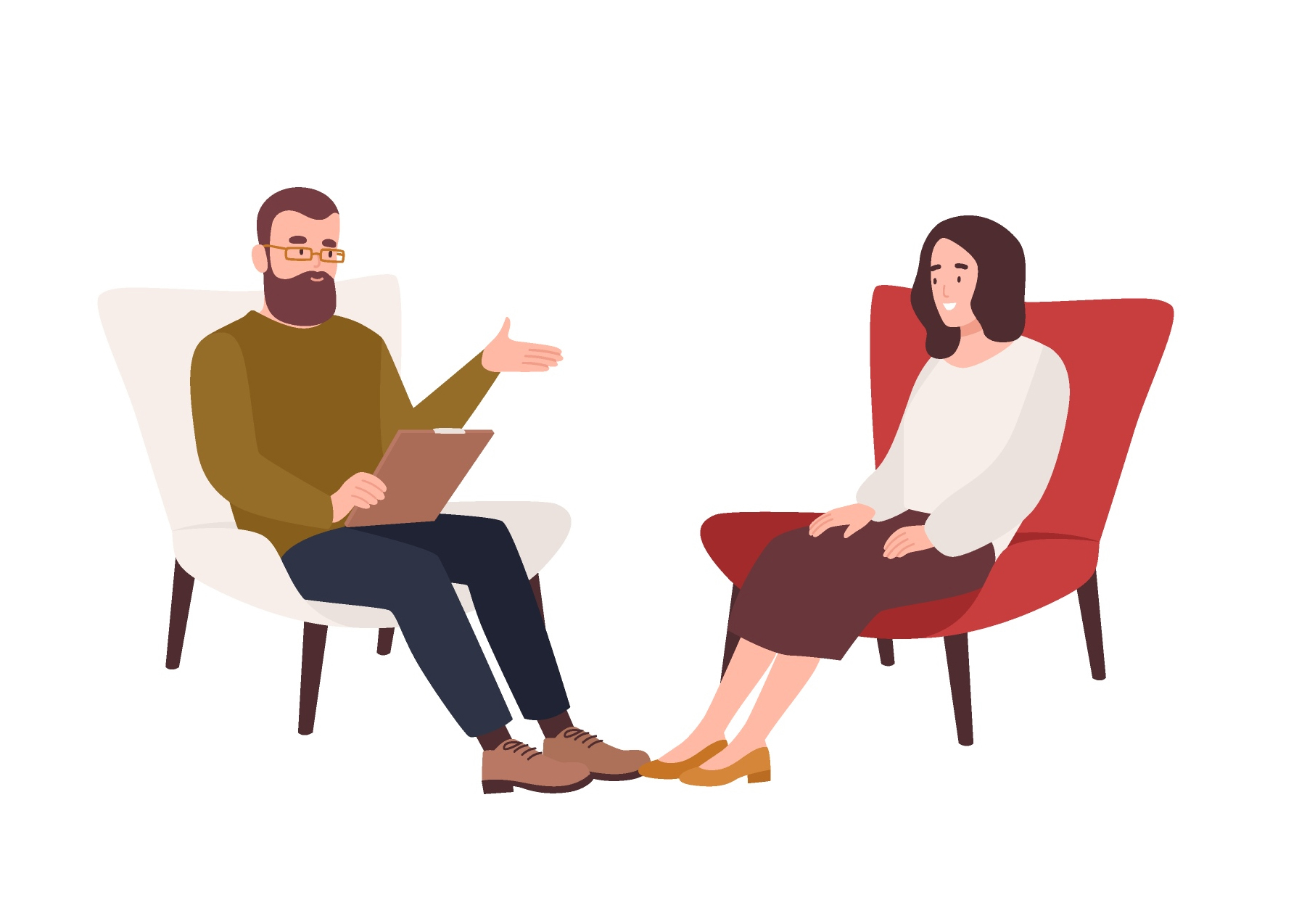 Grafikk terapeut og pasient