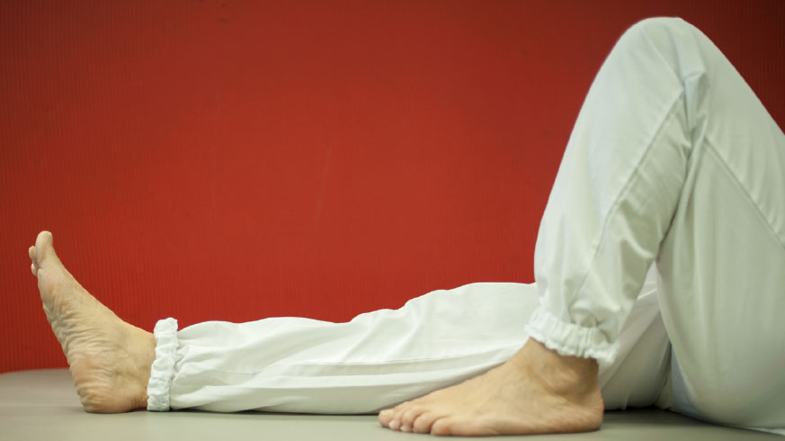 Hvilende fot, bøyt fot. Foto