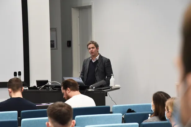 Foredragsholder. Foto