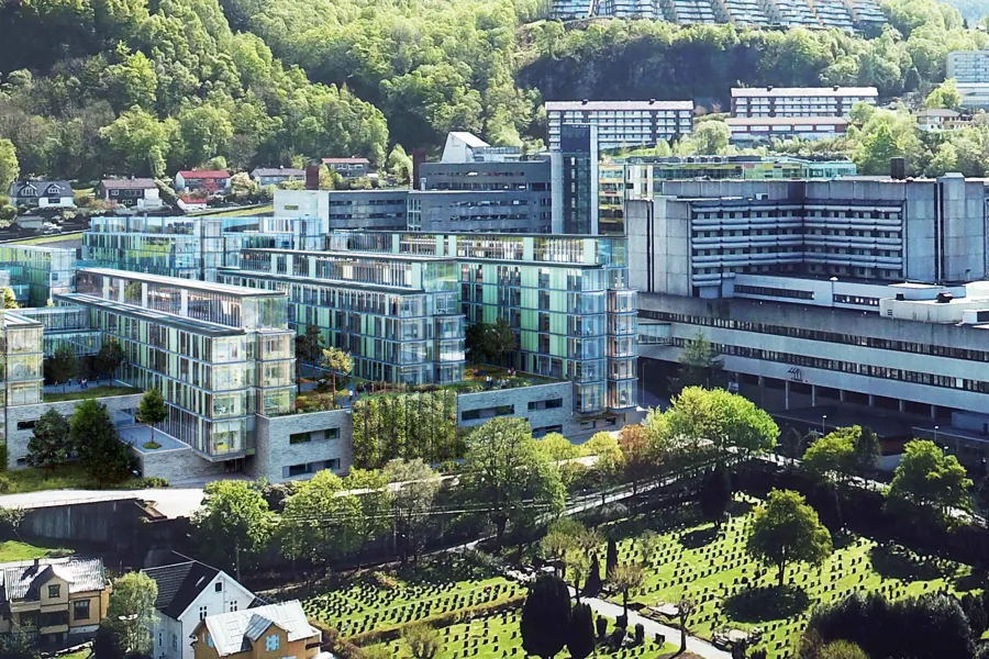 Eksteriør Glasblokkene. Foto