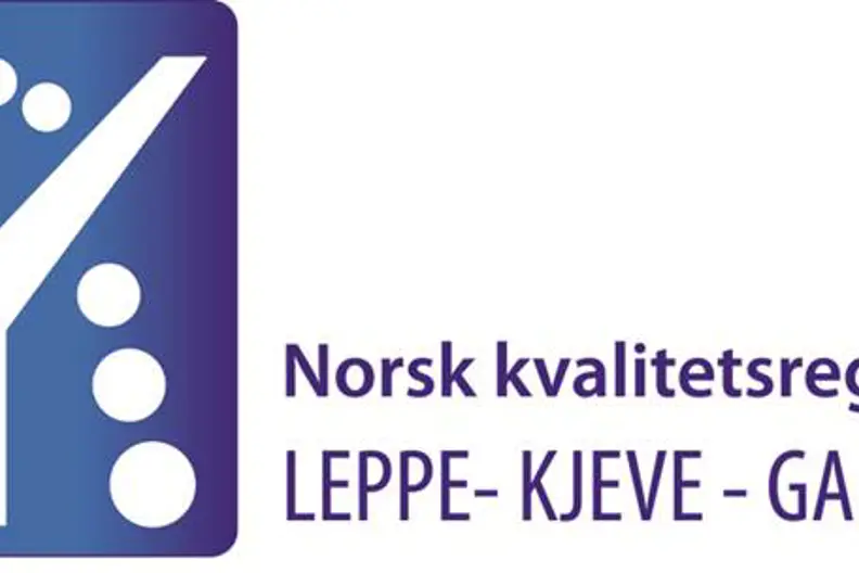 Logo: Norsk kvalitetsregister for leppe-kjeve-ganespalte. Figur som forestiller kjeve med tenner og en Y-formet spalte. Grafikk.