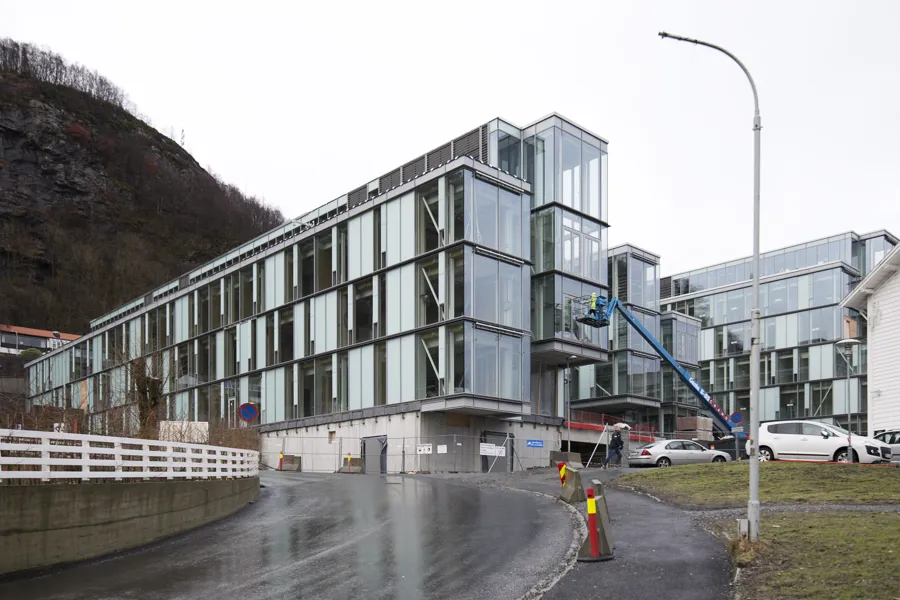 Eksteriør Glasblokkene. Foto