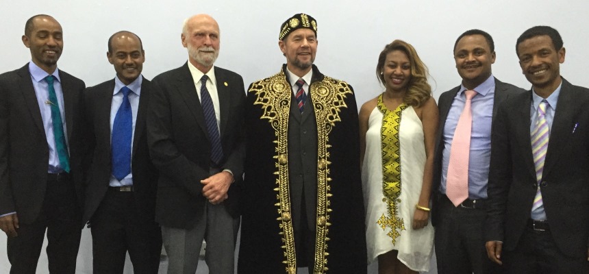 A group of people posing for a photo
