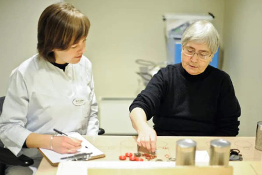 Ansatt og pasient.foto