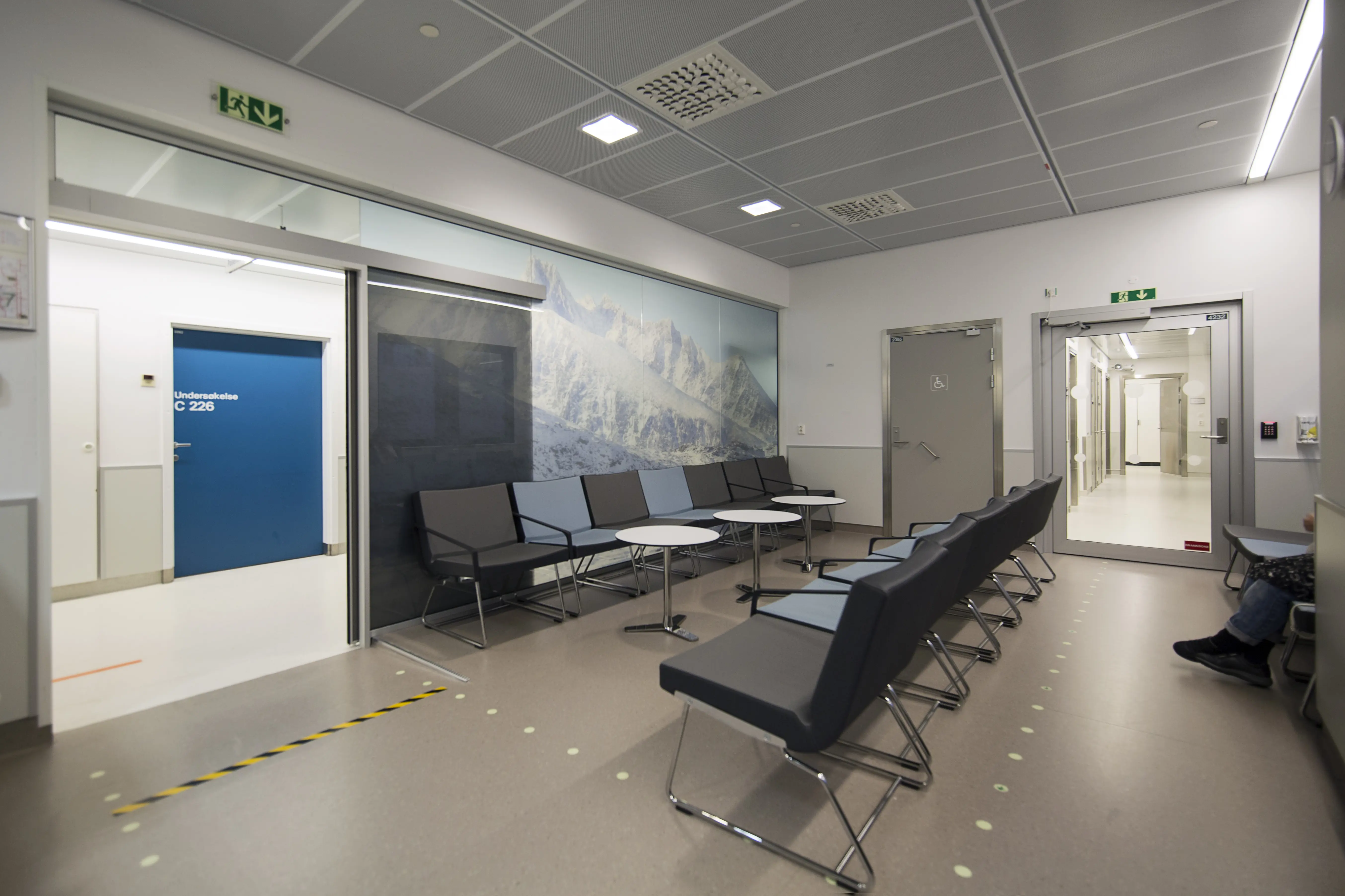 Venteareal ved dagkirurgisk. Foto